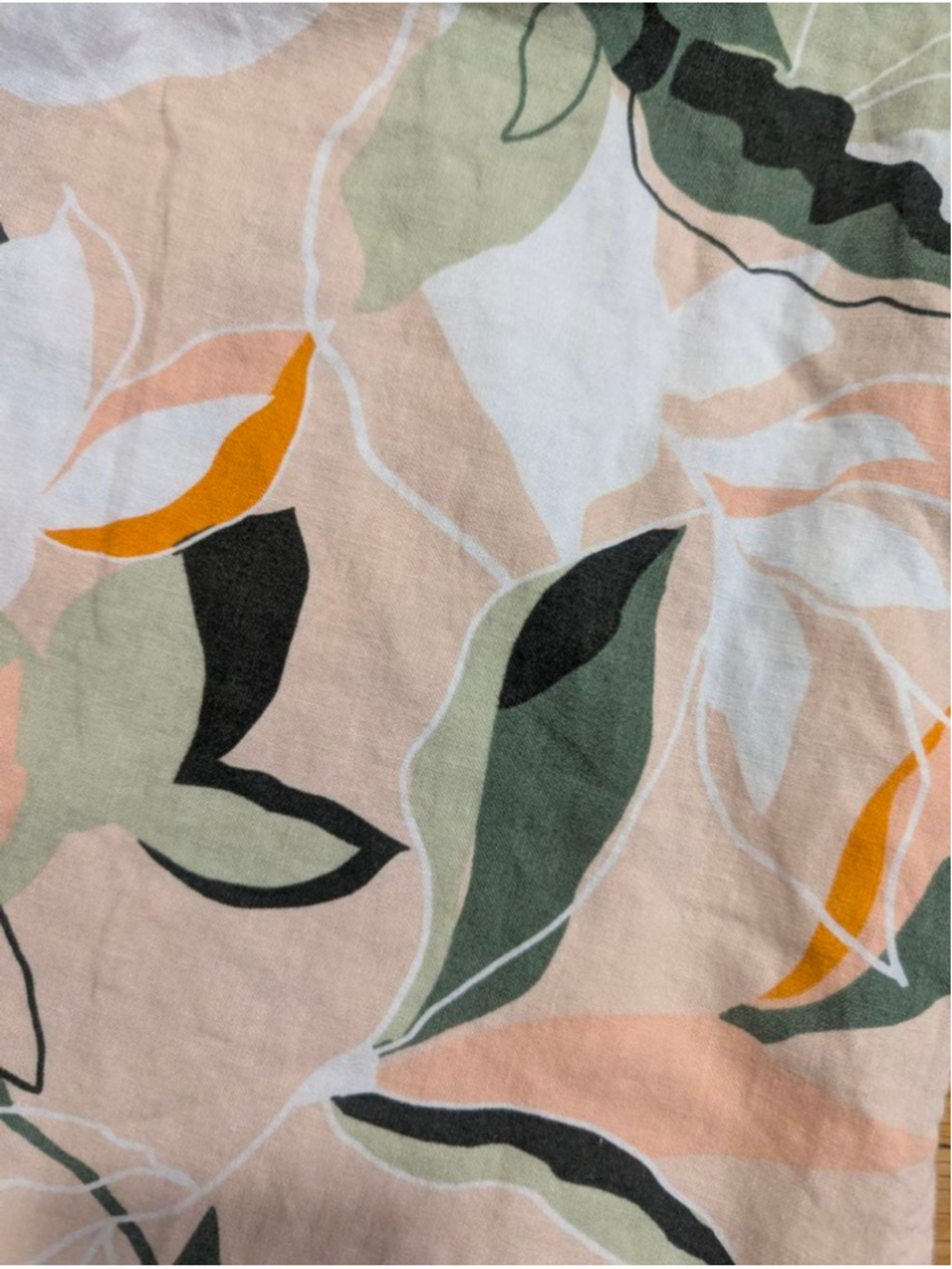 Nicole Miller Linen Wide Leg Pants Small Tropical Print - Picture 12 of 12